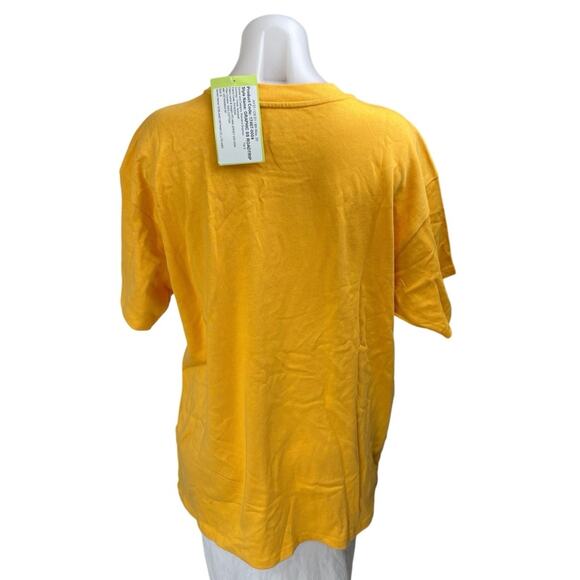 NEW Levi's Women's Yellow Crewneck Short Sleeve Graphic Tee T-shirt Top Size S - Picture 2 of 4